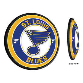 St. Louis Blues: Round Slimline Illuminated Wall Sign, NHSTLB-130-01