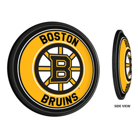 Boston Bruins: Round Slimline Illuminated Wall Sign, NHBOST-130-01