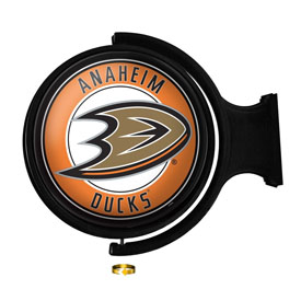 Anaheim Ducks: Original Round Illuminated Rotating Wall Sign, NHANAH-115-01