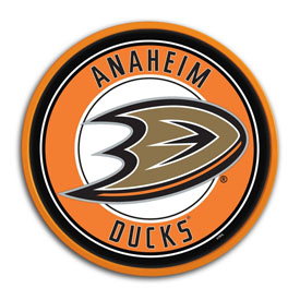 Anaheim Ducks: Modern Disc Wall Sign, NHANAH-230-01
