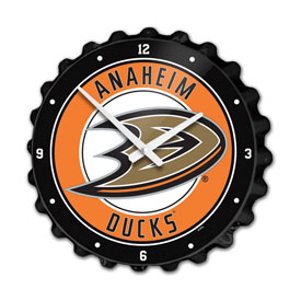 Anaheim Ducks: Bottle Cap Wall Clock, NHANAH-540-01