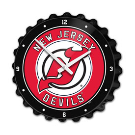 New Jersey Devils: Bottle Cap Wall Clock, NHNJDV-540-01