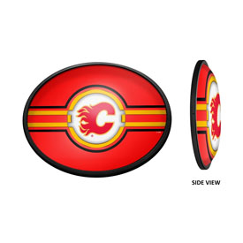 Calgary Flames: Oval Slimline Illuminated Wall Sign, NHCALG-140-01