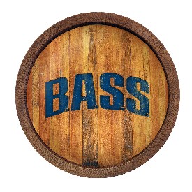 Bassmaster: B.A.S.S. - Weathered "Faux" Barrel Top Sign, LIBASS-240-06