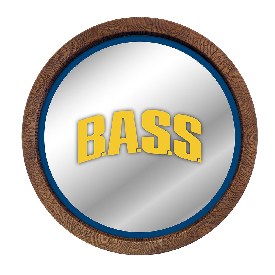 Bassmaster: B.A.S.S. - "Faux" Barrel Top Mirrored Wall Sign, FNB-LIBASS-245-02A