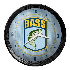 Bassmaster: Ribbed Frame Wall Clock, FNB-LIBASS-530-01A