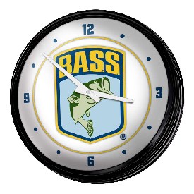 Bassmaster: Retro Lighted Wall Clock, FNB-LIBASS-550-01A