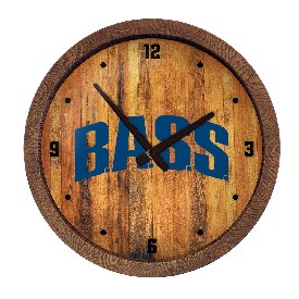 Bassmaster: B.A.S.S. - "Faux" Barrel Top Wall Clock, LIBASS-560-04
