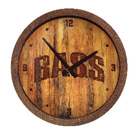 Bassmaster: B.A.S.S. - Branded "Faux" Barrel Top Wall Clock, LIBASS-560-05