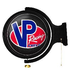 VP Racing Fuels: Original Round Rotating Lighted Wall Sign, LIVPRF-115-01