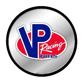 VP Racing Fuels: Modern Disc Mirrored Wall Sign, LIVPRF-235-01