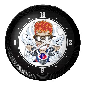 VP Racing Fuels: Mad Scientist - Ribbed Frame Wall Clock, LIVPRF-530-02