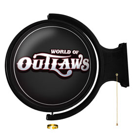 World of Outlaws: Original Round Rotating Lighted Wall Sign, LIWOOR-115-01