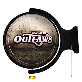 World of Outlaws: Dirt Track - Round Rotating Lighted Wall Sign, LIWOOR-115-03
