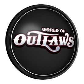 World of Outlaws: Round Slimline Lighted Wall Sign, LIWOOR-130-01