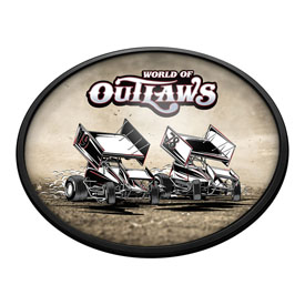World of Outlaws: Drift - Oval Slimline Lighted Wall Sign, LIWOOR-140-02