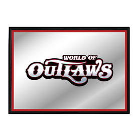 World of Outlaws: Framed Mirrored Wall Sign, LIWOOR-265-01