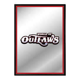 World of Outlaws: Logo - Framed Mirrored Wall Sign, LIWOOR-275-03