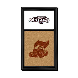 World of Outlaws: Dual Logo - Cork Note Board, LIWOOR-640-02