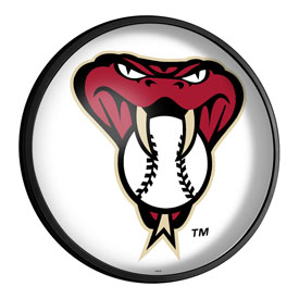 Arizona Diamondbacks: Alternate Logo - Round Slimline Lighted Wall Sign, MBARIZ-130-04
