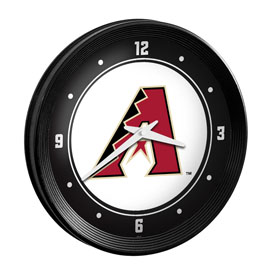 Arizona Diamondbacks: Ribbed Frame Wall Clock, MBARIZ-530-01