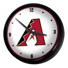 Arizona Diamondbacks: Retro Lighted Wall Clock, MBARIZ-550-01