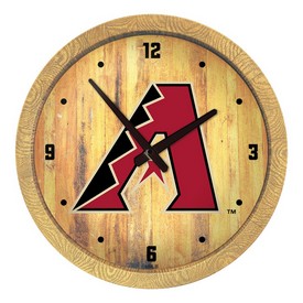 Arizona Diamondbacks: "Faux" Barrel Top Clock, FNB-MBARIZ-560-01 Arizona Diamondbacks: "Faux" Barrel Top Clock, FNB-MBARIZ-560-01