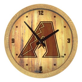 Arizona Diamondbacks: Branded "Faux" Barrel Top Clock, FNB-MBARIZ-560-02 Arizona Diamondbacks: Branded "Faux" Barrel Top Clock, FNB-MBARIZ-560-02