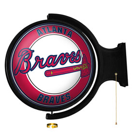 Atlanta Braves: Original Round Rotating Lighted Wall Sign, MBATLB-115-01