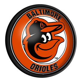 Baltimore Orioles: Round Slimline Lighted Wall Sign, MBBALT-130-01