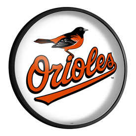 Baltimore Orioles: Alternate Logo - Round Slimline Lighted Wall Sign, MBBALT-130-04