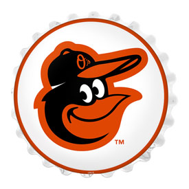Baltimore Orioles: Bottle Cap Wall Light, MBBALT-215-01