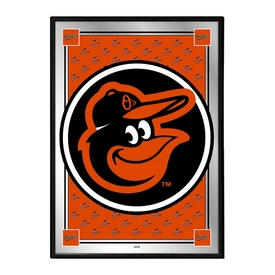 Baltimore Orioles: Vertical Team Spirit - Framed Mirrored Wall Sign, MBBALT-275-02