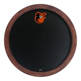 Baltimore Orioles: Chalkboard "Faux" Barrel Top Sign, MBBALT-630-01