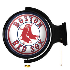Boston Red Sox: Original Round Rotating Lighted Wall Sign, MBBOST-115-01