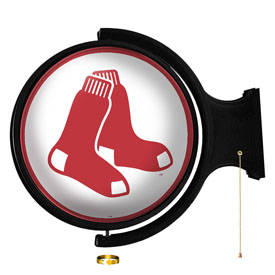 Boston Red Sox: Logo - Original Round Rotating Lighted Wall Sign, MBBOST-115-02