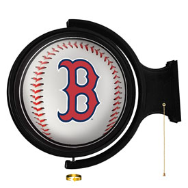 Boston Red Sox: Baseball - Original Round Rotating Lighted Wall Sign, MBBOST-115-31