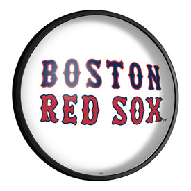 Boston Red Sox: Alternate Logo - Round Slimline Lighted Wall Sign, MBBOST-130-04