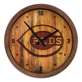 Cincinnati Reds: Branded "Faux" Barrel Top Clock