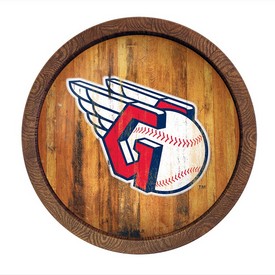 Cleveland Guardians: Weathered "Faux" Barrel Top Sign