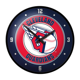 Cleveland Guardians: Modern Disc Wall Clock, MBCLVD-510-01