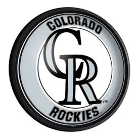 Colorado Rockies: Round Slimline Lighted Wall Sign, MBCOLO-130-01