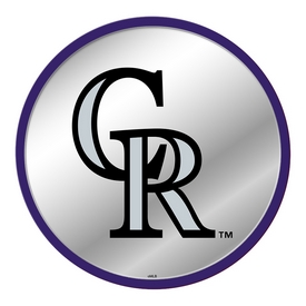 Colorado Rockies: Modern Disc Mirrored Wall Sign, AGS-MBCOLO-235-01A Colorado Rockies: Modern Disc Mirrored Wall Sign, AGS-MBCOLO-235-01A
