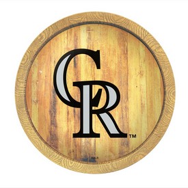 Colorado Rockies: "Faux" Barrel Top Sign, FNB-MBCOLO-240-01 Colorado Rockies: "Faux" Barrel Top Sign, FNB-MBCOLO-240-01