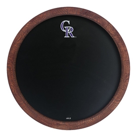 Colorado Rockies: Chalkboard "Faux" Barrel Top Sign, MBCOLO-630-01