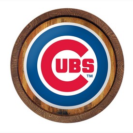 Chicago Cubs: "Faux" Barrel Top Sign
