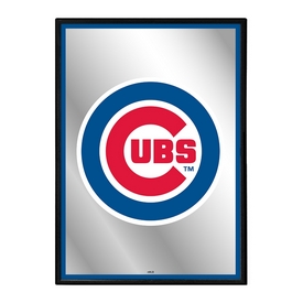 Chicago Cubs: Vertical Framed Mirrored Wall Sign, AGS-MBCUBS-275-01A Chicago Cubs: Vertical Framed Mirrored Wall Sign, AGS-MBCUBS-275-01A