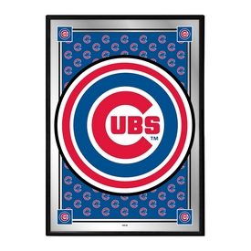 Chicago Cubs: Vertical Team Spirit - Framed Mirrored Wall Sign, MBCUBS-275-02