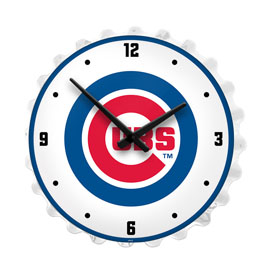 Chicago Cubs: Bottle Cap Lighted Wall Clock, MBCUBS-545-01