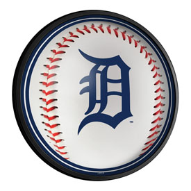Detroit Tigers: Baseball - Round Slimline Lighted Wall Sign, MBDETT-130-31